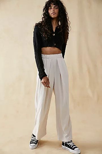 Nothin' To Say Pleated Trousers | Free People (Global - UK&FR Excluded)