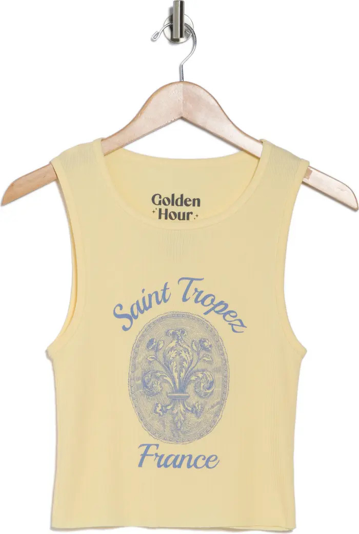 Saint Tropez Fleur Graphic Rib Tank | Nordstrom Rack