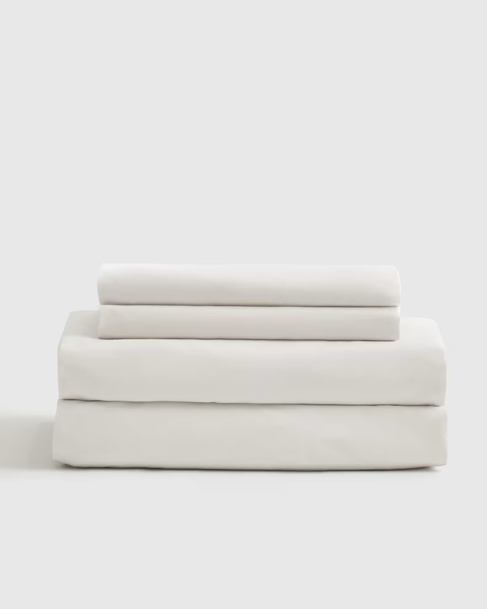 White Classic Organic Percale Sheet Set | Quince