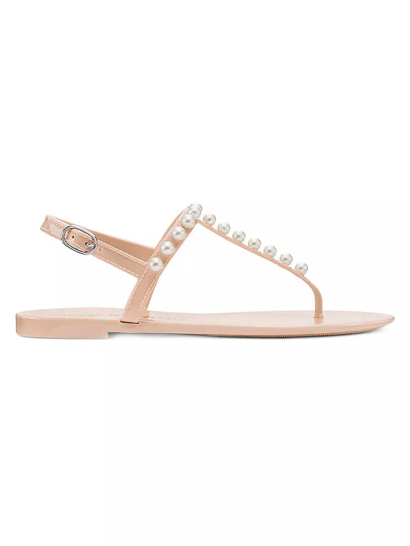 Goldie Embellished Jelly Thong Sandals | Saks Fifth Avenue