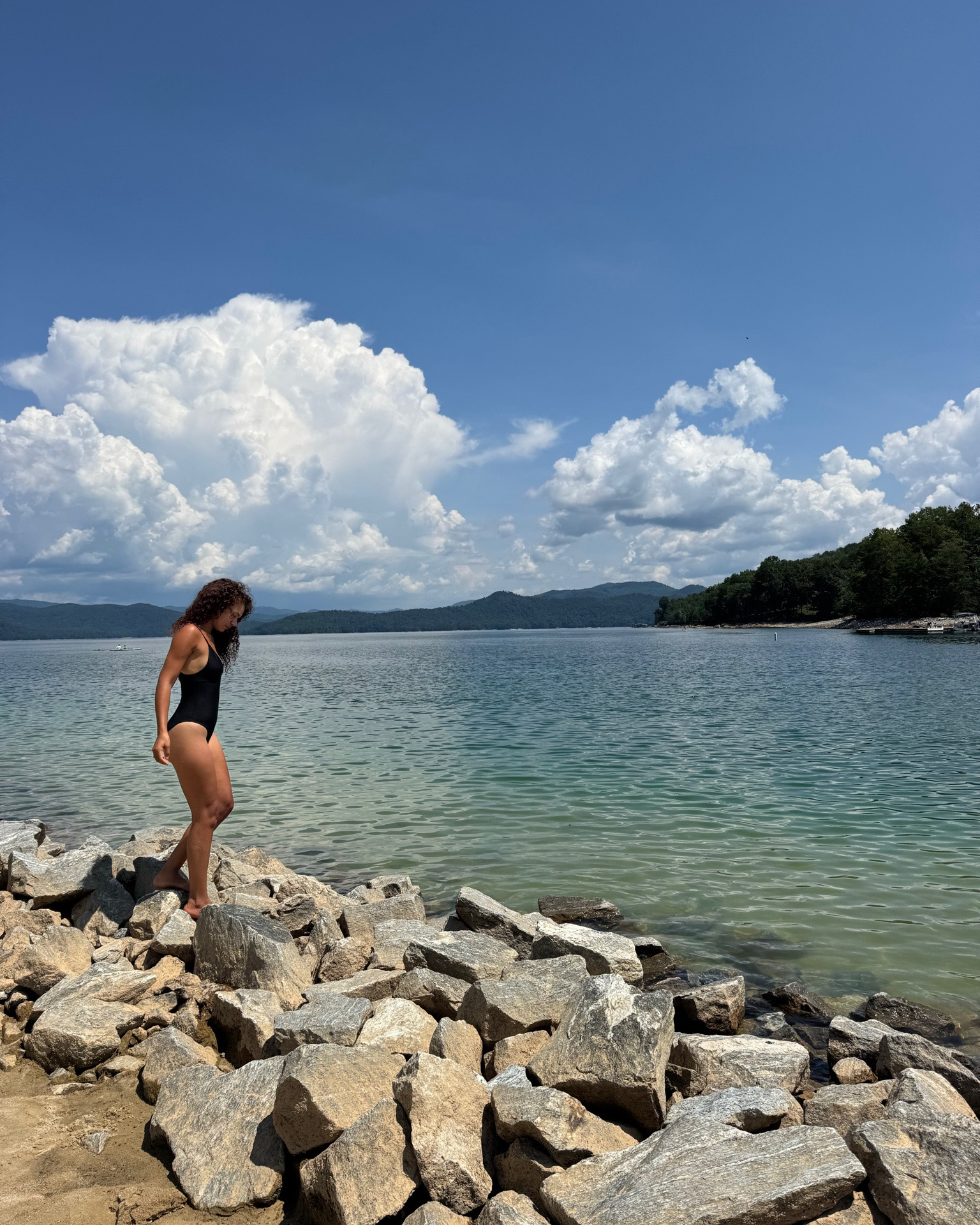 Black swimsuit for a beach lake day!

#LTKTravel #LTKSeasonal