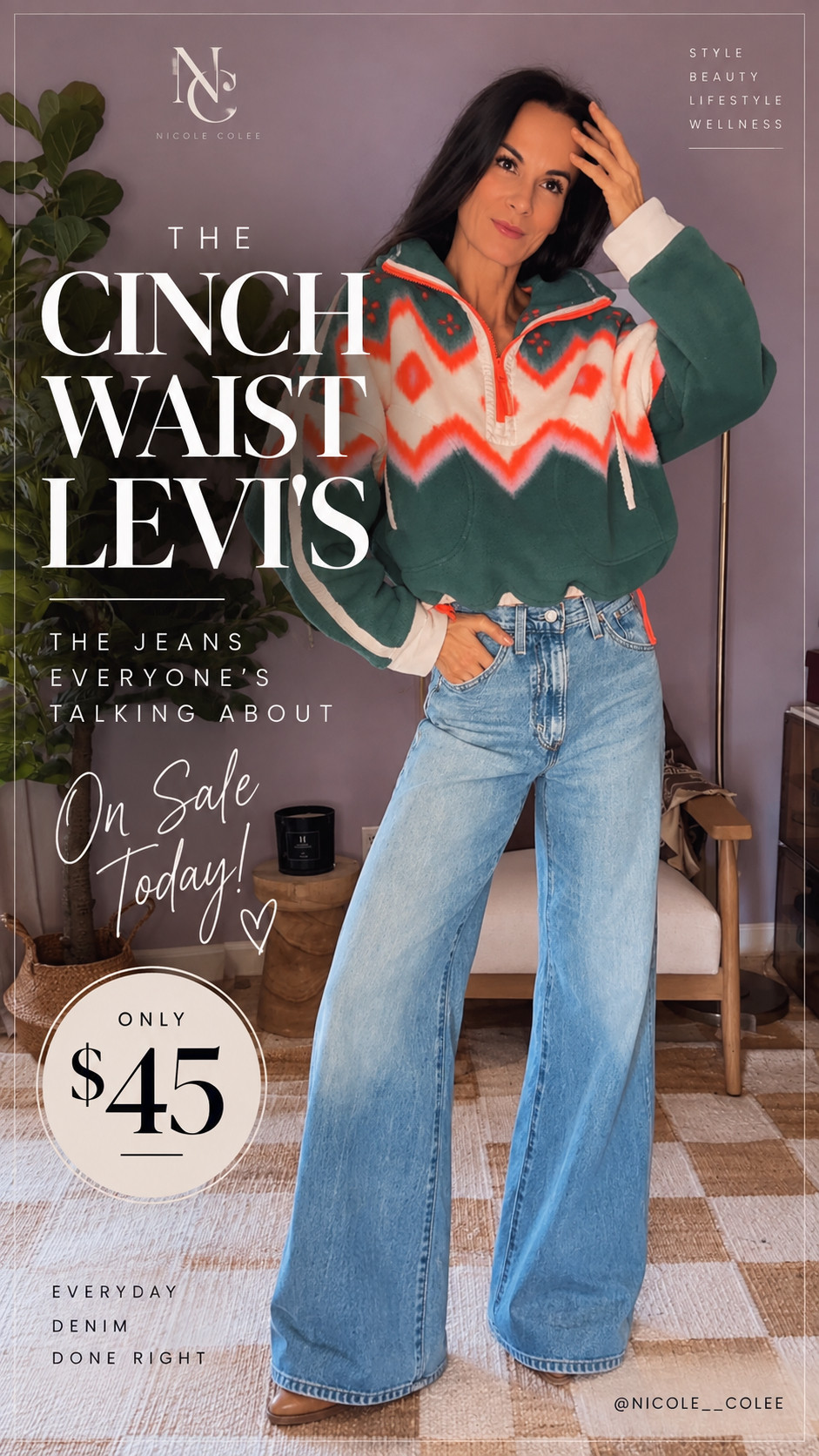 These jeans!! 👖🤍 The Levi’s Cinch Waist fit is SO good — high-waisted, relaxed through the leg and that cinched-in waist gives them the perfect shape. The kind of denim that looks effortlessly cool without trying too hard.

And TODAY they’re only $45. 🙌 Consider this your sign.
Linked here before the price goes back up. 🛒✨

#Levis #LevisJeans #DenimStyle #FallStyle #LTKStyle 

 #LTKdayinmylife #LTKgrwm #LTKSaleAlert