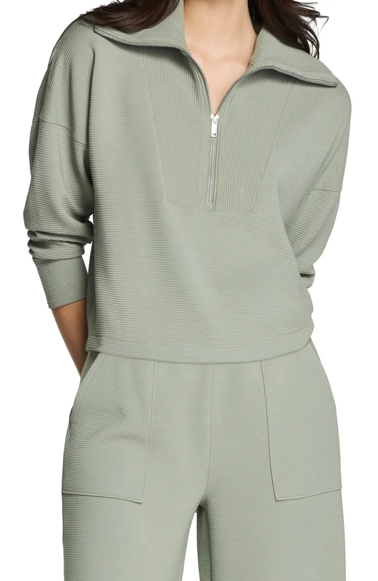 AirEssentials French Rib Quarter Zip Pullover | Nordstrom