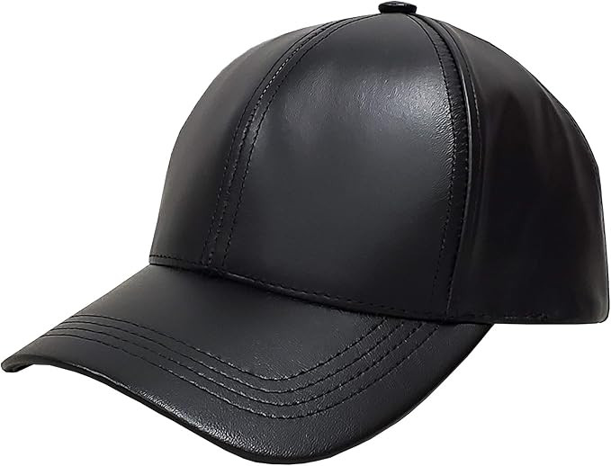 Emstate Genuine Cowhide Leather Adjustable Baseball Cap Made in USA | Amazon (US)