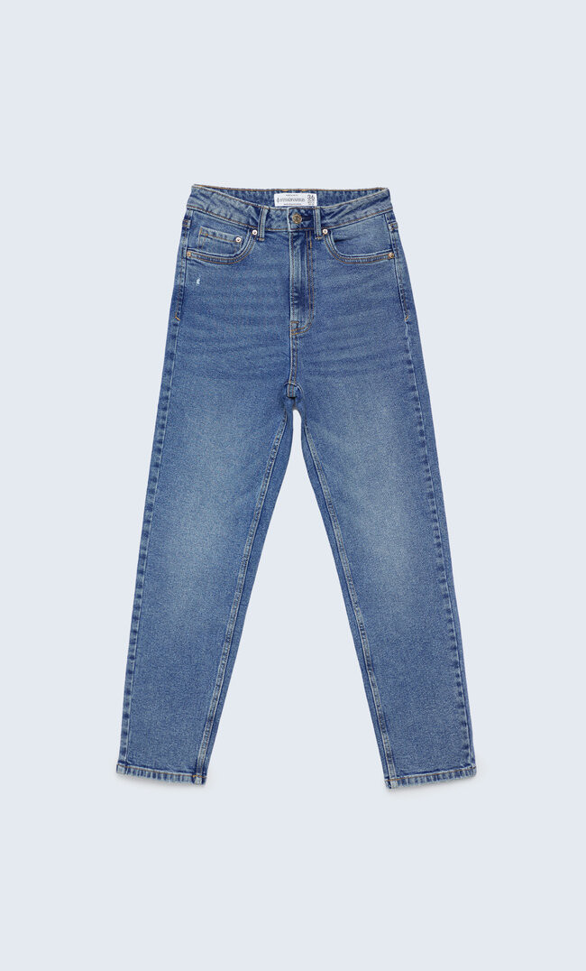Slim-fit mom jeans | Stradivarius (UK)