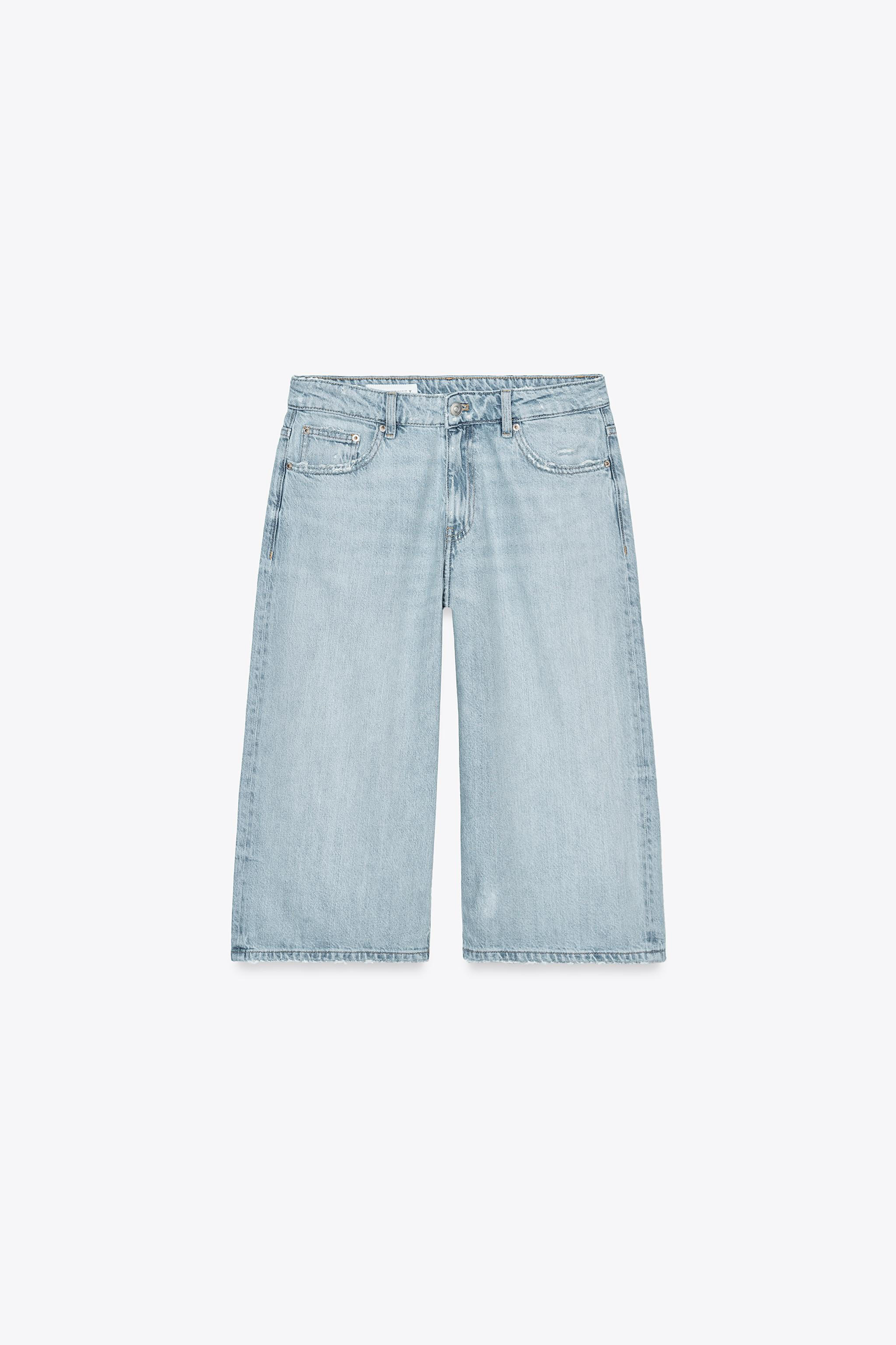 LOW-RISE DENIM JORTS | Zara US