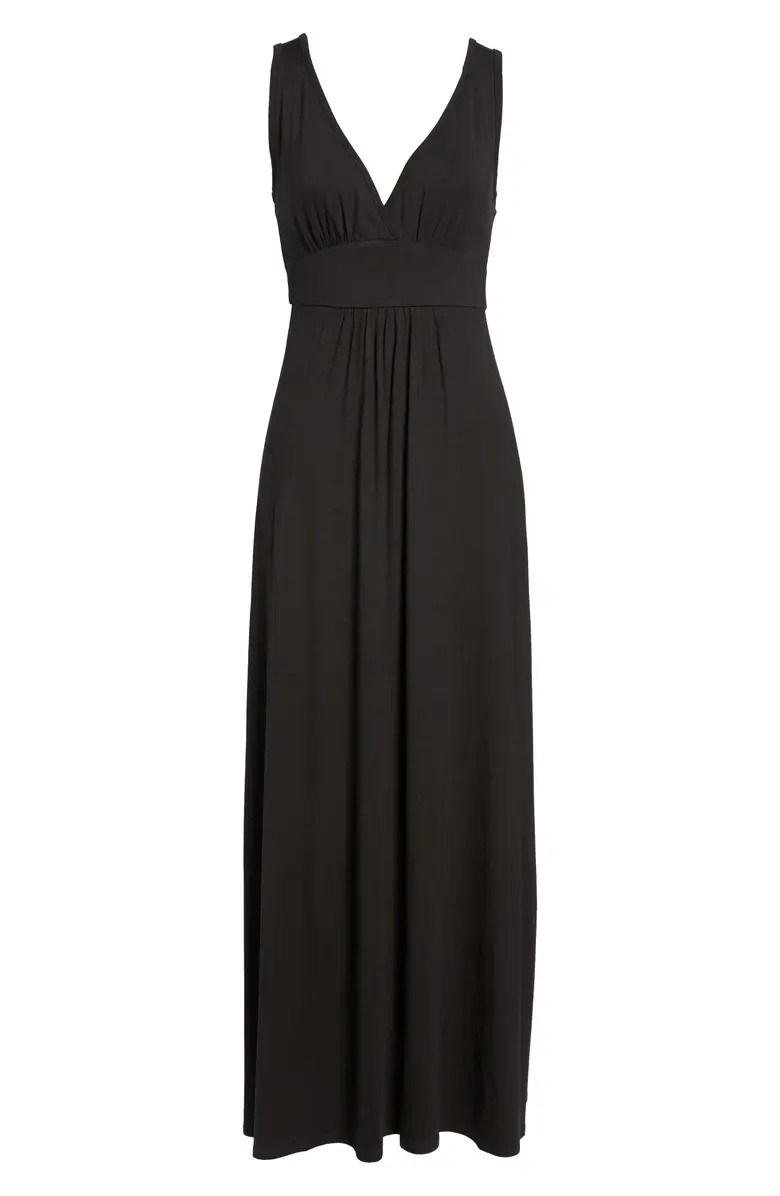 V-Neck Jersey Maxi Dress | Nordstrom