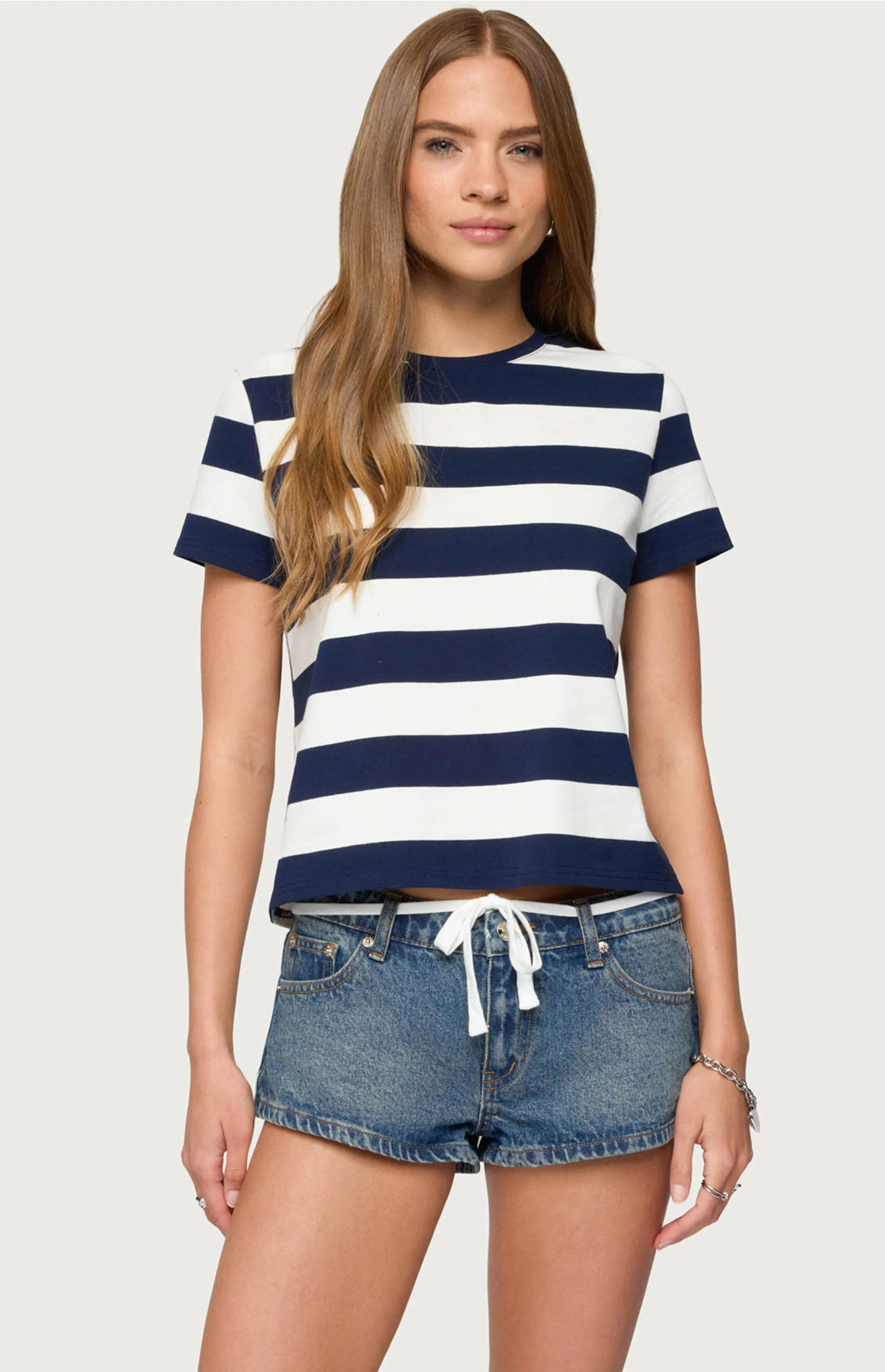 Edikted Valetta Oversized Striped T-Shirt | PacSun