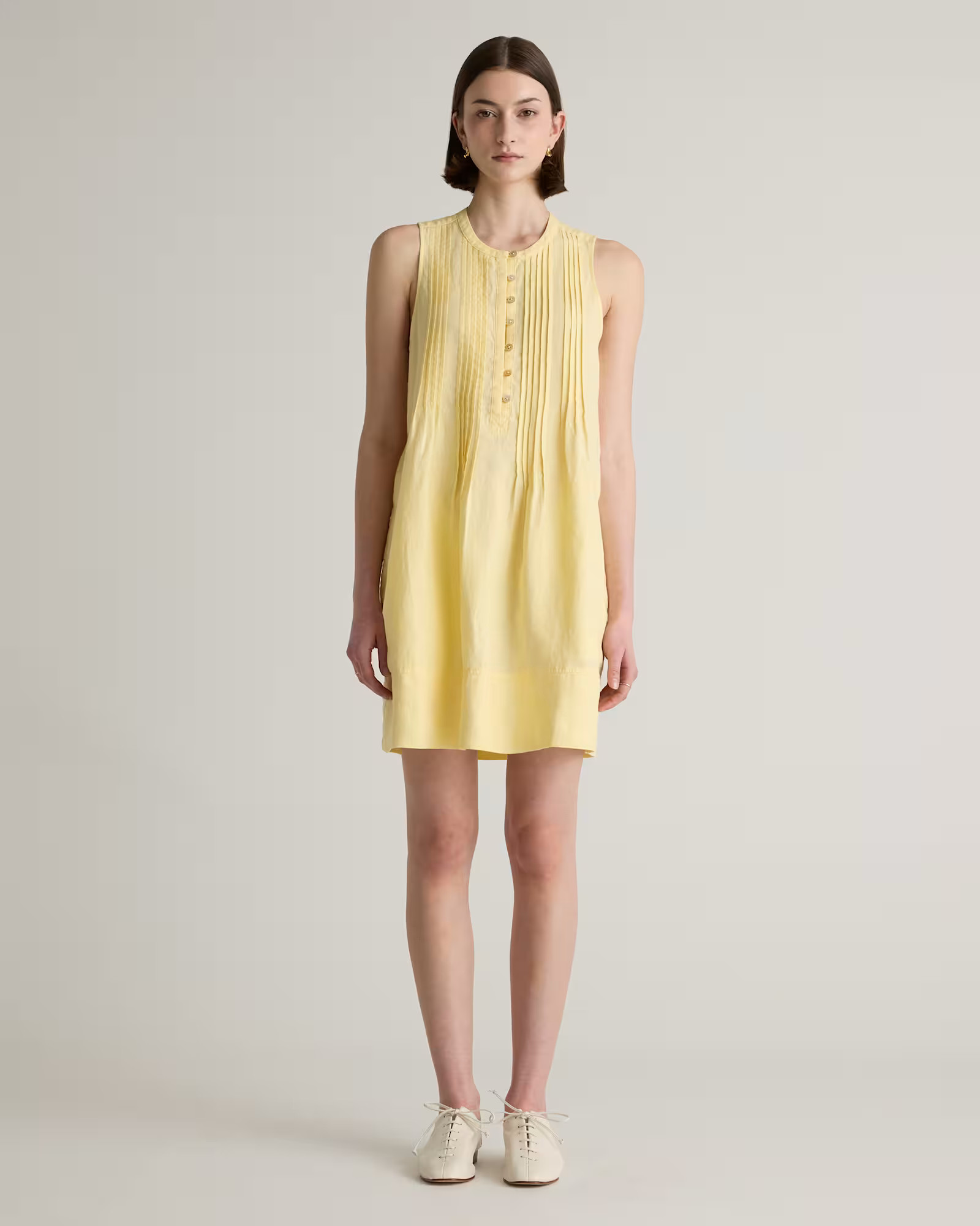 100% European Linen Sleeveless Swing Dress | Quince