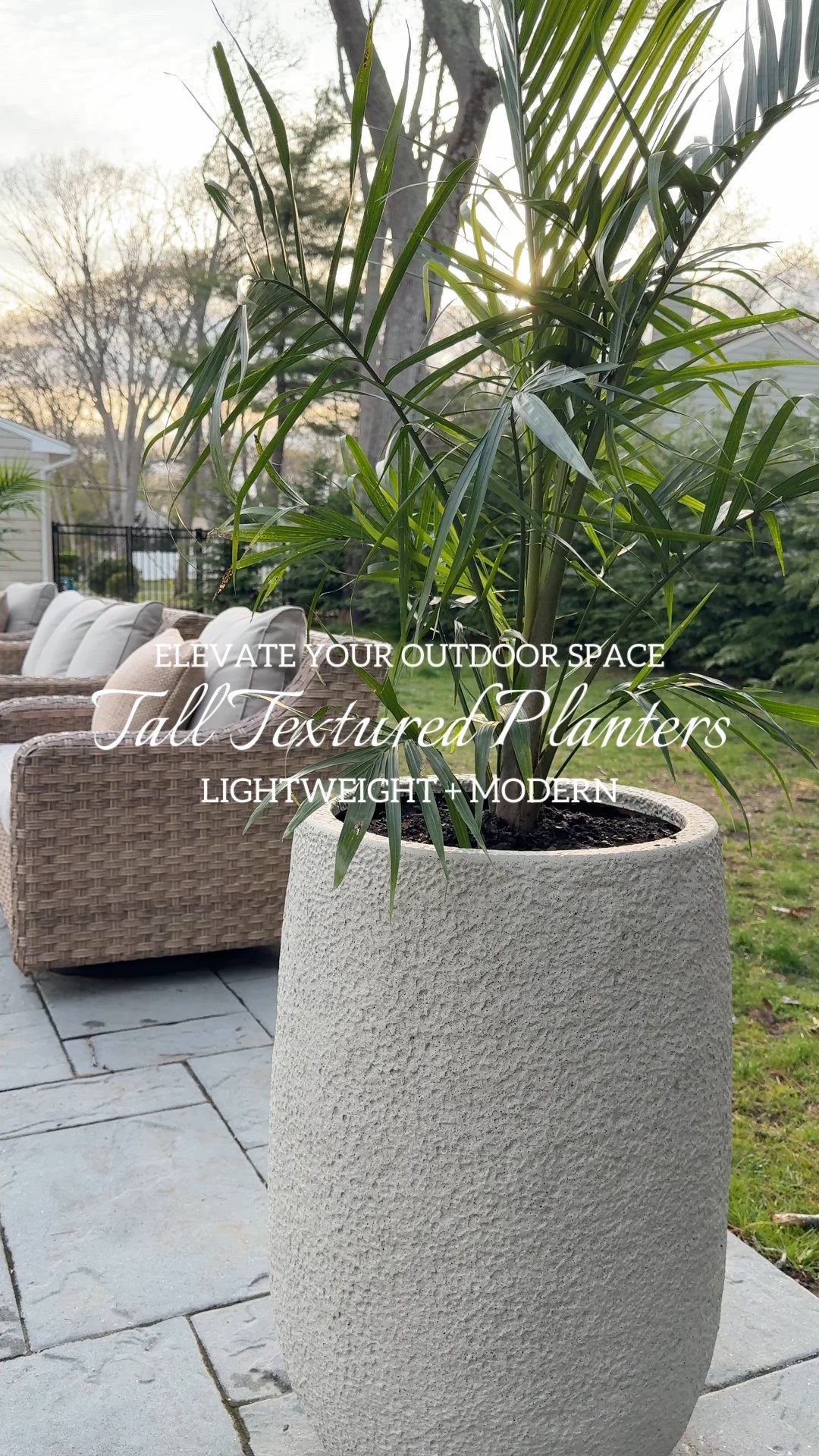 Oh! The compliments I get on these gorgeous, lightweight, modern planters for my patio. 🤍 BUY ONE, GET ONE 50% OFF!!

These stand at almost 20” tall and are frost resistant. I’ve been checking out planters everywhere and I’m still loving these. 

Dimensions:  19.7" L x 19.7" W x 29.5" H
Weight:  17.2 lbs.

Outdoor living | Patio | Gardening

Follow @dpiahome on Instagram + TikTok for more home decor inspiration, DIY, style, deals, & affordable finds. 🤎

home decor | living room | bedroom | dining room | kitchen | office | outdoor living |spring decor | look for less | deal | sale | summer | travel | lifestyle | family | new arrivals | vintage | rustic | organic modern | cozy | Amazon | Walmart | Target | Wayfair 



#LTKSaleAlert #LTKHome #LTKSeasonal