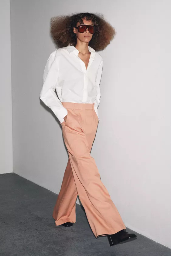 ZW COLLECTION MINIMAL TROUSERS | Zara UK