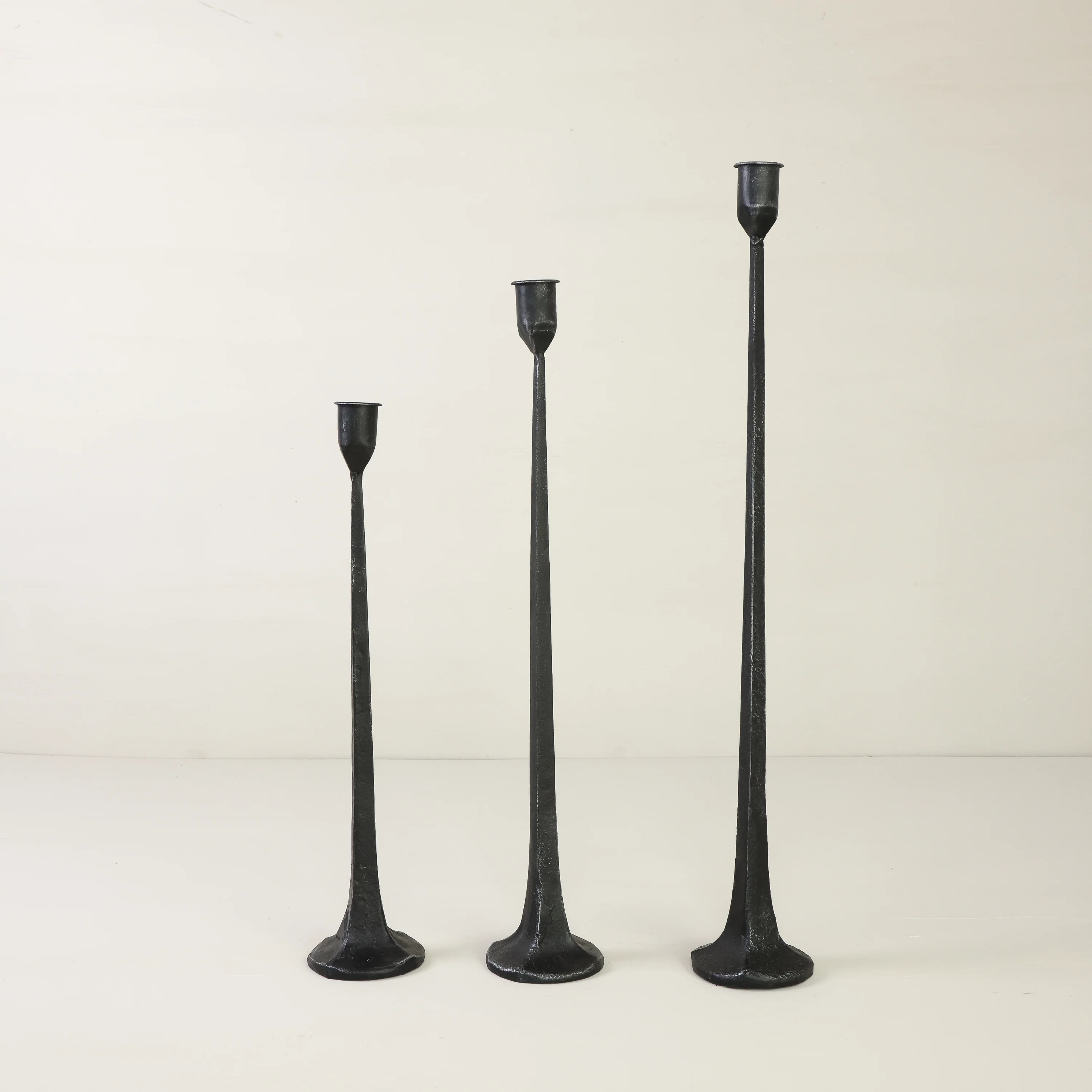 Black Iron Candlesticks | Eco Chic Home