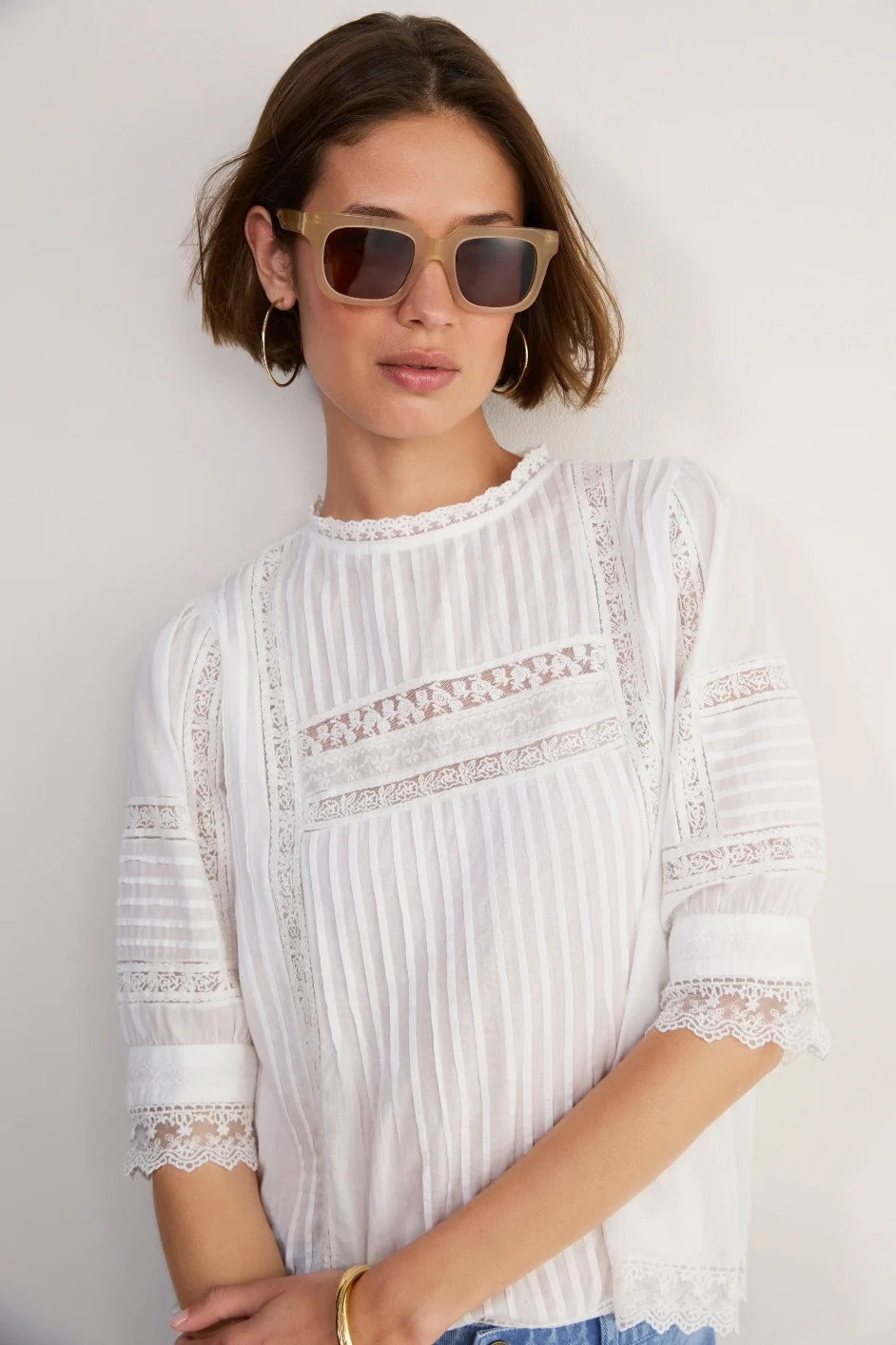 Yvonne Blouse - White | WYSE London