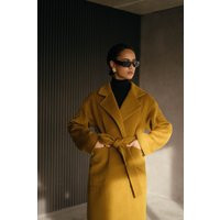 Mustard Wool Wrap Coat Oversized Autumn Overcoat | Etsy (US)