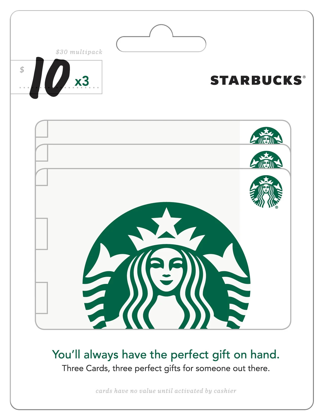 Starbucks $30 Multipack - 3/$10 Gift Cards | Walmart (US)