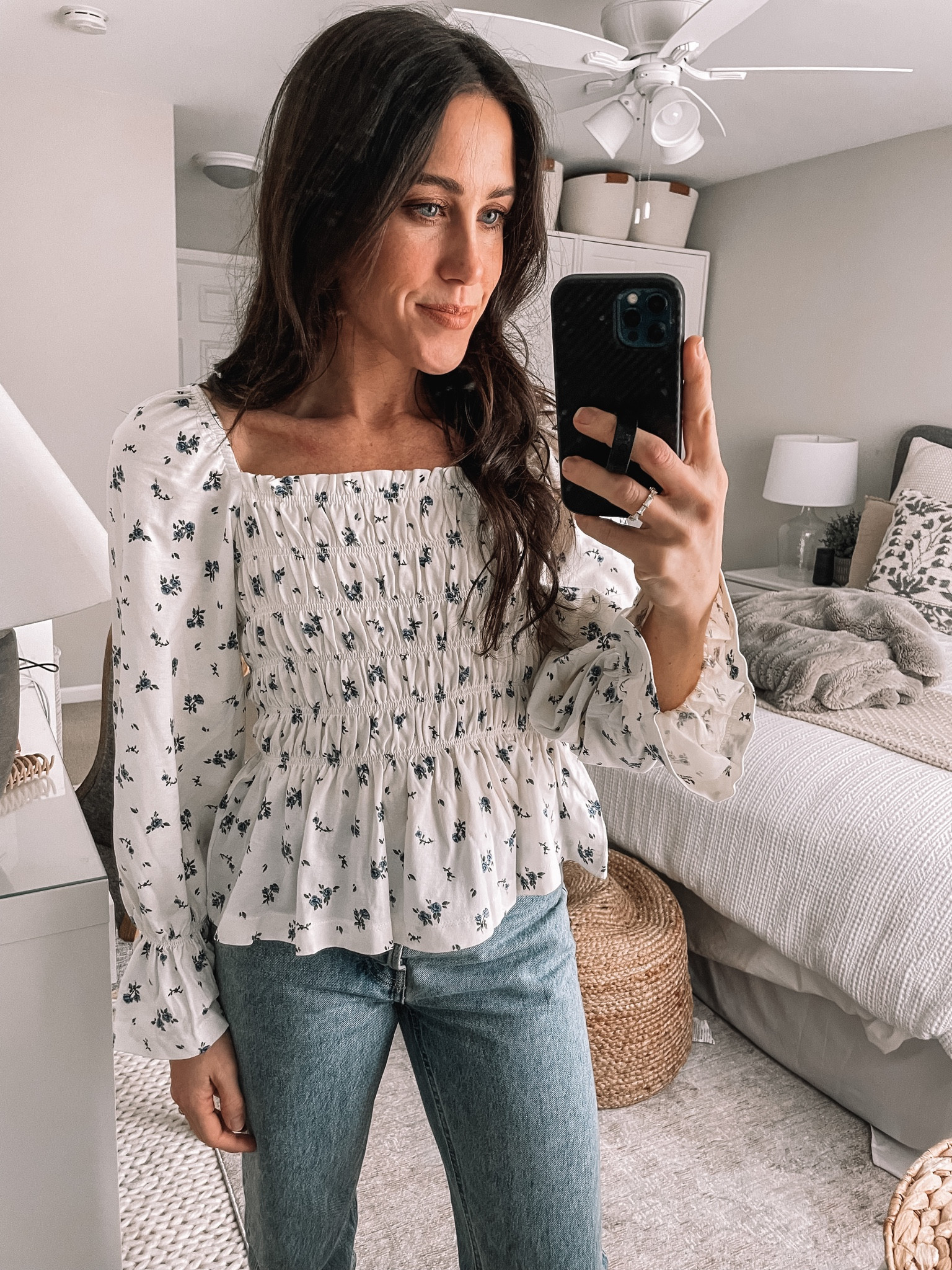 Floral Top Back In Stock!! 

#LTKunder50 #LTKSeasonal #LTKstyletip