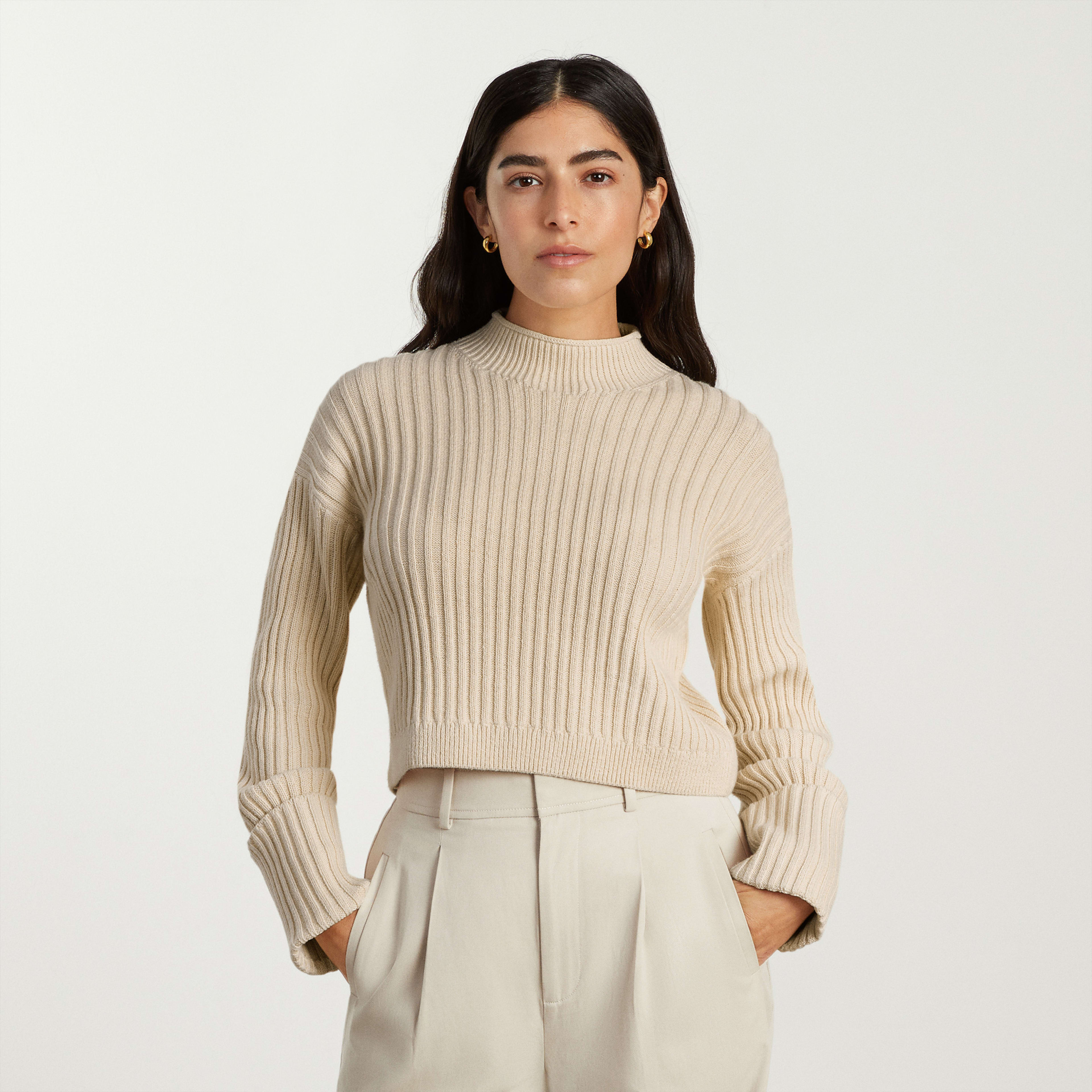 The Cotton Ribbed Rollneck Sweater | Everlane