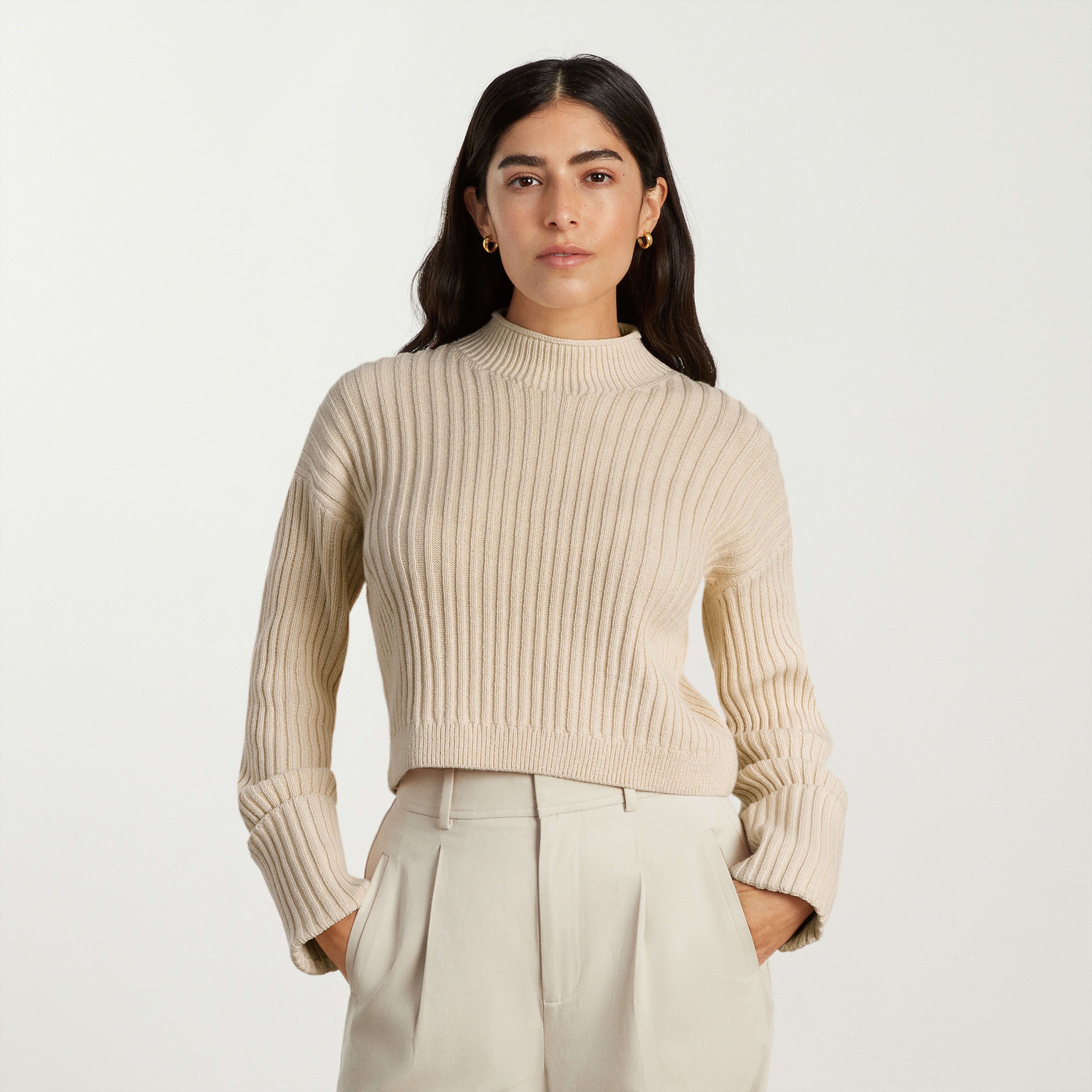 The Cotton Ribbed Rollneck Sweater | Everlane