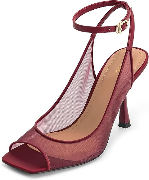 JW PEI Women's Serenity Open Toe Mesh Slingback Sandals | Amazon (US)