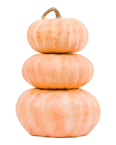 3pc Outdoor Safe Stacking Pumpkins Set | TJ Maxx
