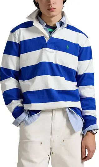 The Iconic Rugby Stripe Long Sleeve Polo | Nordstrom