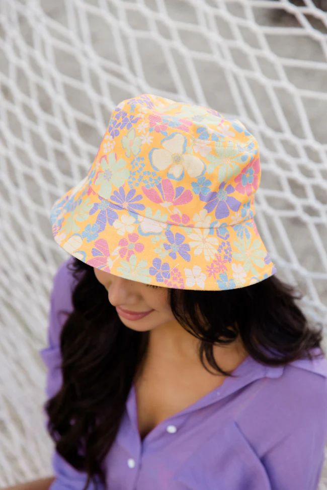 Fiji Floral Bucket Hat | Pink Lily