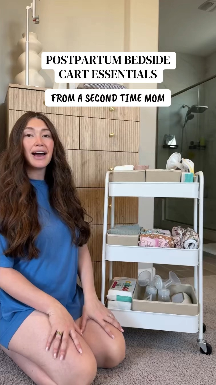 MUST HAVES FOR YOUR POSTPARTUM BEDSIDE CART FROM A SECOND TIME MOM