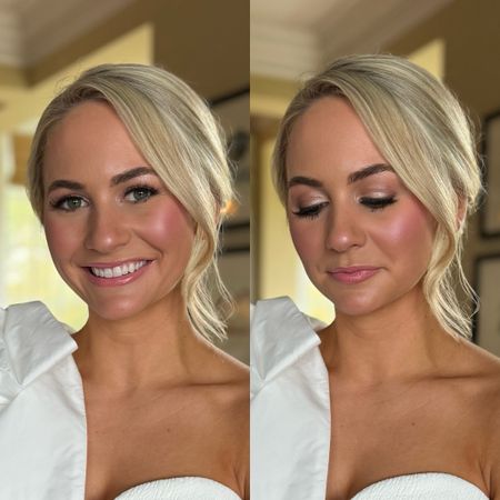 Linking this beautiful bride’s makeup products that I used during her rehearsal beauty. 

FACE / COMPLEXION ORDER: 
Step 1 Primer: Dior Backstage Face Primer 

Step 2 Glowy Liquid Highlighter: Charlotte Tilbury Flawless Filter color 4.5 (apply prior to foundation!)

Step 3 Foundation: Armani Luminous Silk color 6

Step 4 Bronzer: Rare Beauty Warm Wishes Effortless Bronzer Sticks (Color: Happy Sol)

Step 5 Powder: ONE/SIZE by Patrick Starrr Ultimate Blurring Setting Powder color Ultra Pink 

Step 6 Blush: Dior Rosy Glow Blush (Color: Pink)

Step 7 Highlighter: Dior Backstage Glow Face Palette used the pink and light gold to highlight. 

UNDER EYES:
Step 1 Brightener: TULA Skincare Gold Glow + Get It Cooling & Brightening Eye Balm 
Step 2 Concealer: Haus Labs Triclone Skin Tech Hydrating + De-puffing Concealer with Fermented Arnica color 21 Light Medium Neutral

Step 3 Under Eye Blurring Powder: Pat McGrath Labs Sublime Perfection Blurring Under-Eye Setting Powder color Medium

EYES:
Step 1 Lid Primer: MAC Paint Pot (Color: Painterly)

Step 2 Eyeshadow: Huda Matte Obsessions Eyeshadow Palette everywhere and then used Too Faced Natural Eyes (shade Silk Teddy along the lid) 

Step 3 Lashes: Ardell False Eyelashes Demi Wispies Black

Step 4 Brows: Anastasia Beverly Hills Brow Wiz® Ultra-Slim Precision Brow Pencil (Color Taupe)

LIPS:
Step 1 Lips: Haus Labs Lip Crayon color Mauve Matte 

Step 2 Lips: Charlotte Tilbury Lip Lustre Lip Gloss color Hall Of Fame 

#LTKbeauty #LTKfindsunder50 #LTKparties