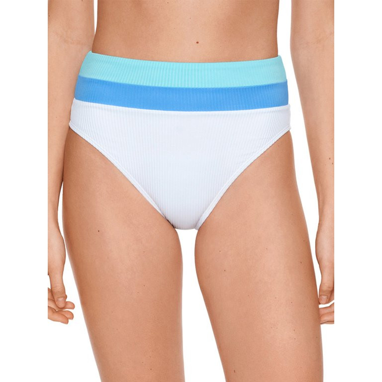 No Boundaries Junior's Ribbed Scoop Cut Bikini Bottom | Walmart (US)