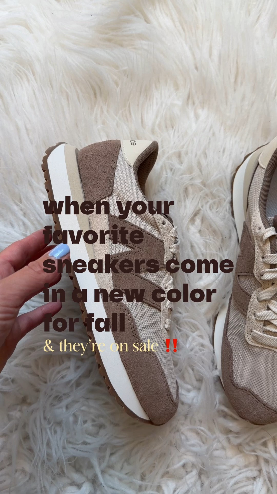 you immediately add them to cart 🛒 😊🤎 Comment SHOP for links!

I sized up half a size. 
#newbalance #newbalancesneakers #fallsneakers #dsw #sneakers

#LTKSaleAlert #LTKmomlife