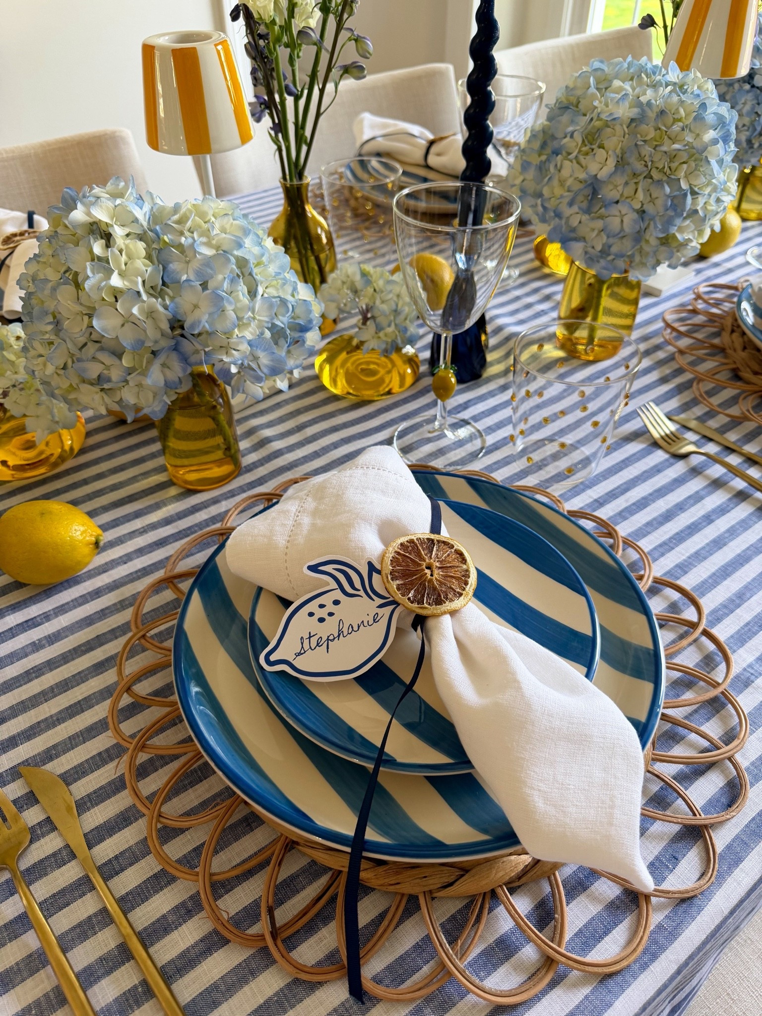 La Dolce Vita tablescape inspo for hosting your next summer party💙🍋

Summer tablescape | citrus themed party | tablescape decor | dinner parties | themed parties

#LTKHome #LTKSeasonal #LTKSaleAlert