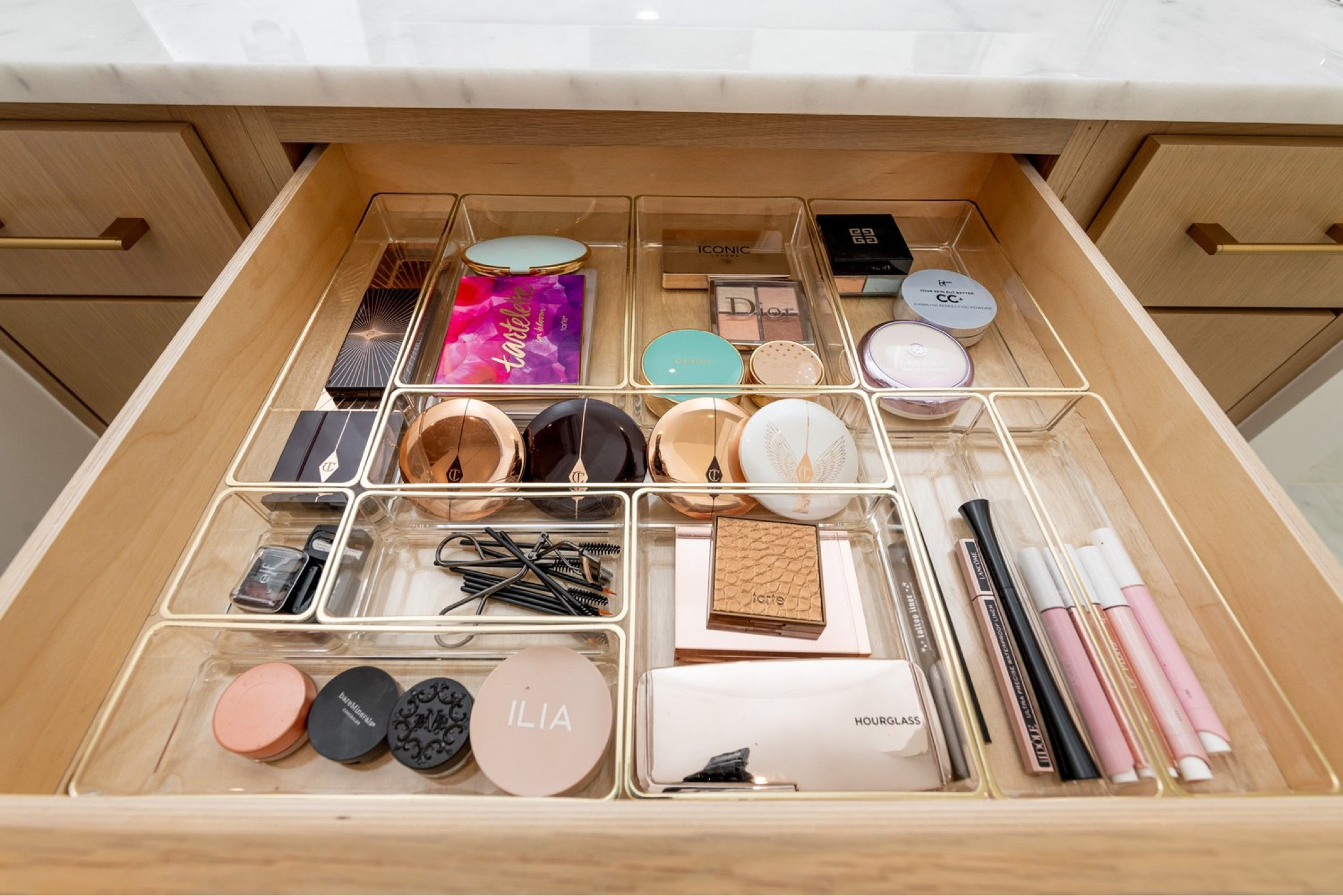 For everyday makeup, we opted for these beautiful gold trim organizers! 

#LTKSale #LTKGiftGuide #LTKunder100