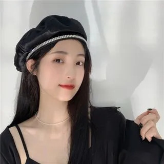 Rhinestone Beret Hat | YesStyle Global
