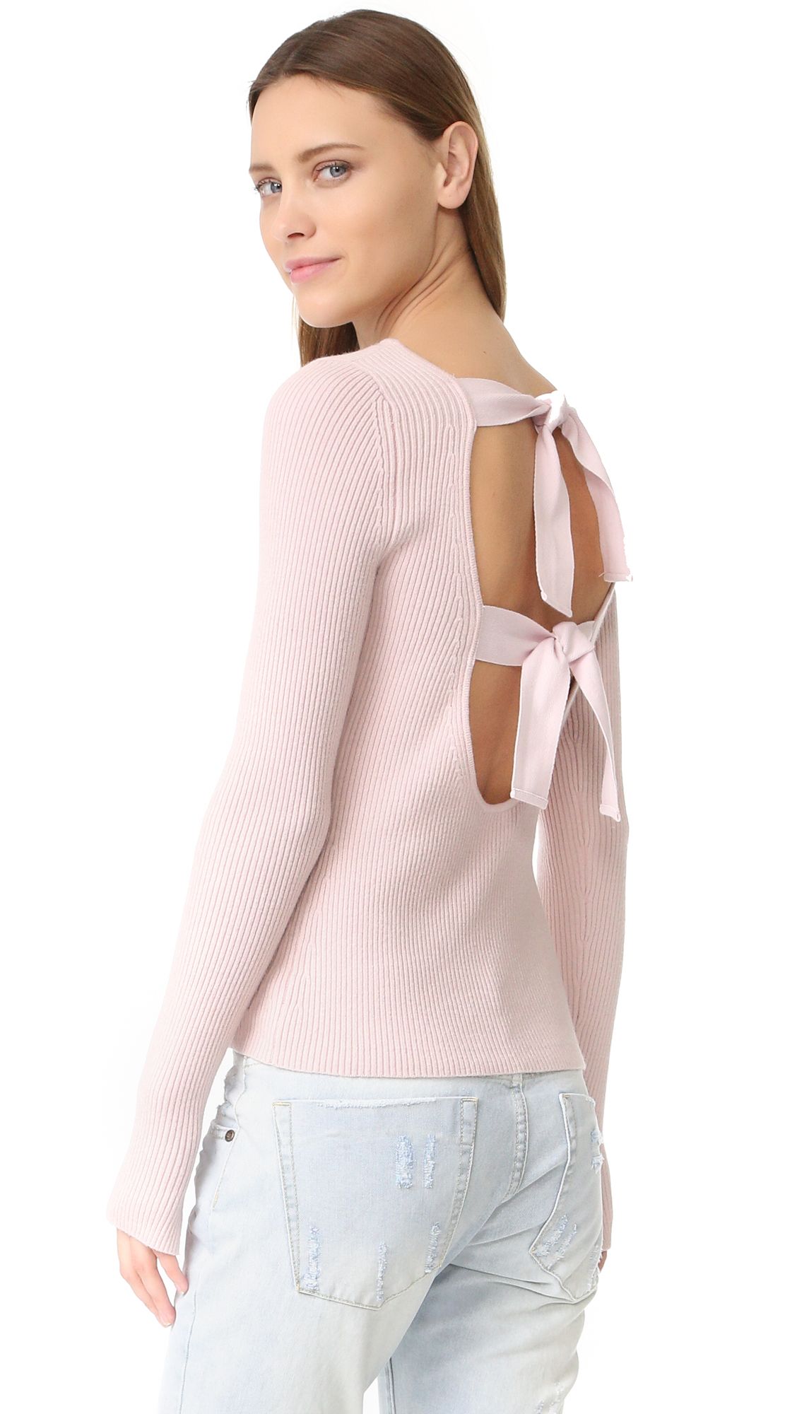 Fay Tie Back Long Sleeve Sweater | Shopbop