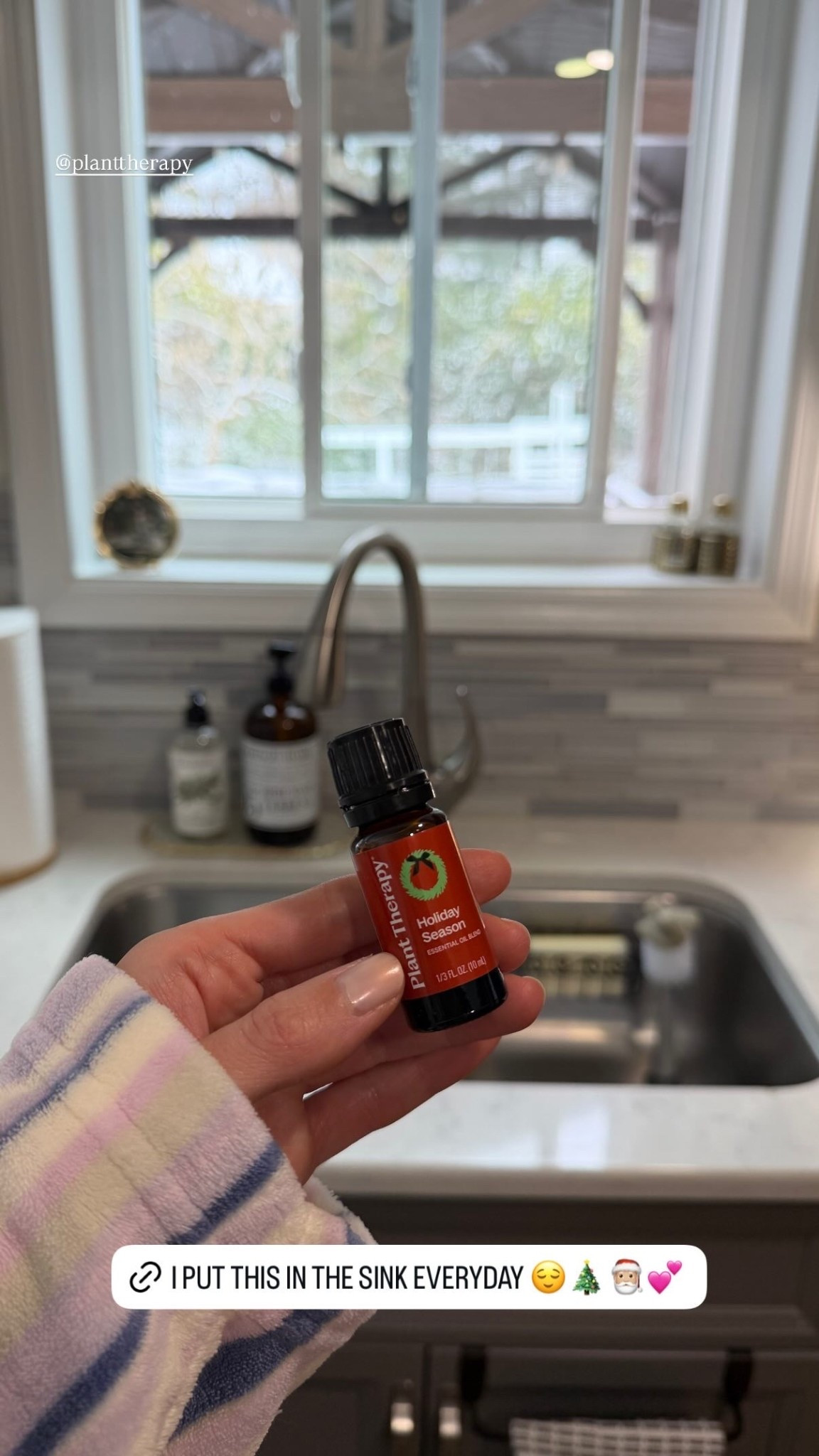 I put this in the sink everyday and it makes the kitchen smell so good and totally nontoxic ! 🫧🎄

#LTKHome #LTKHoliday