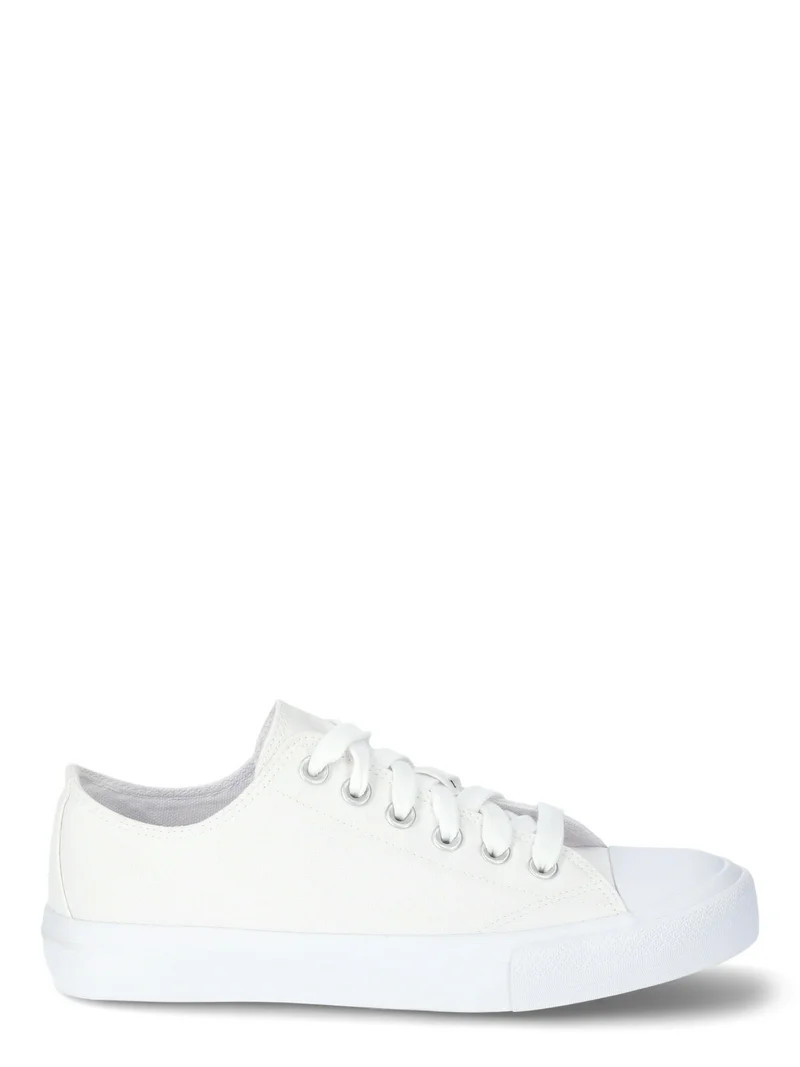 No Boundaries Classic Lace Up Sneakers, Wide Width Available, Womens | Walmart (US)