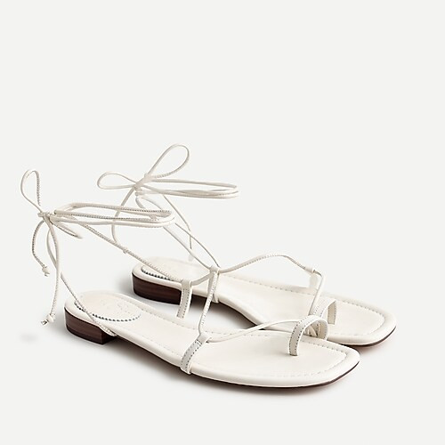 Abbie ankle-wrap sandals | J. Crew US