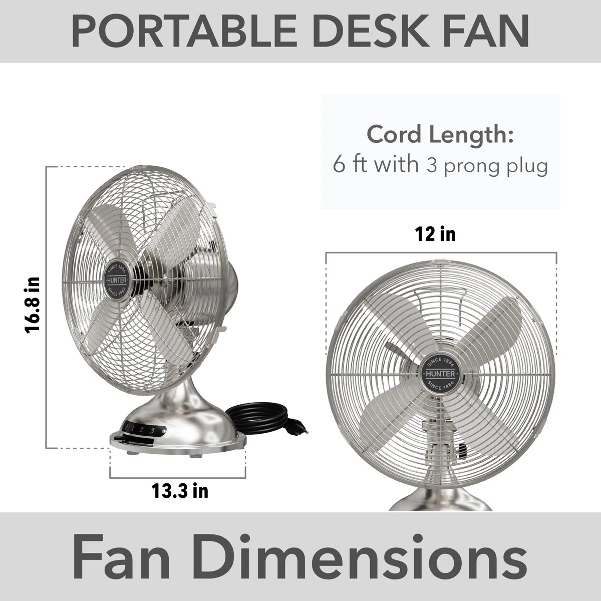 16.8" Oscillating Personal Fan | Wayfair North America