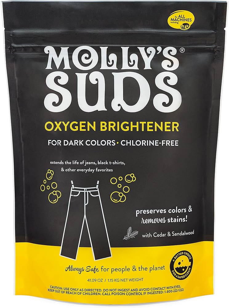 Molly's Suds Oxygen Brightener Dark Wash | Powerful Bleach Alternative, Chlorine Free | Preserves... | Amazon (US)