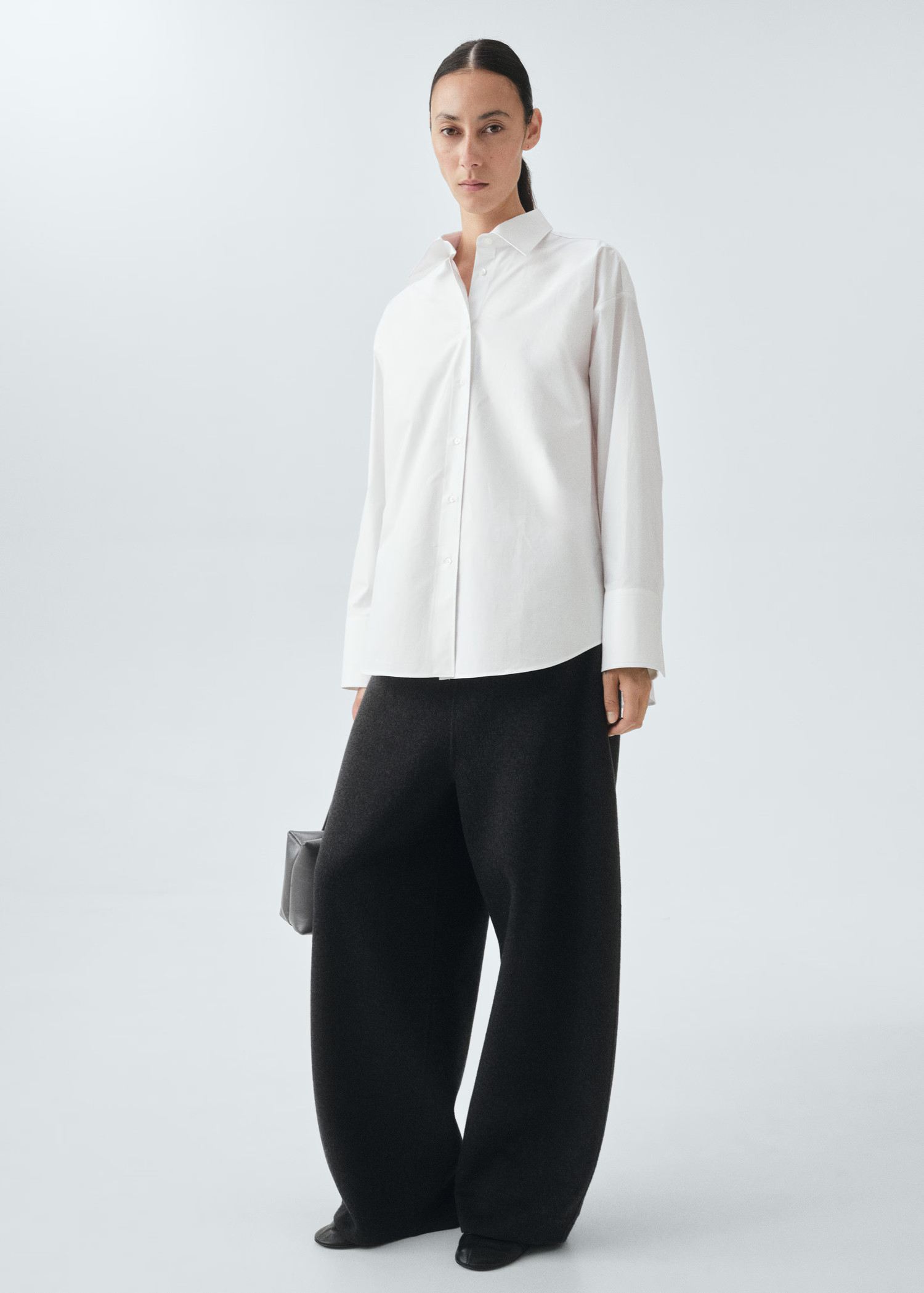 Oversize poplin shirt - Women | MANGO United Kingdom | MANGO (UK)