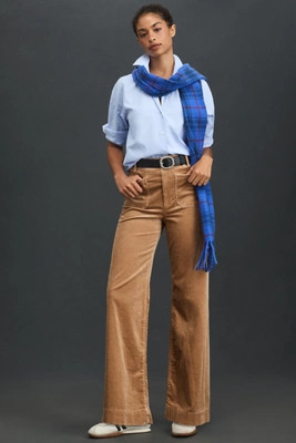 The Colette Corduroy Full-Length Wide-Leg Pants by Maeve | Anthropologie (US)