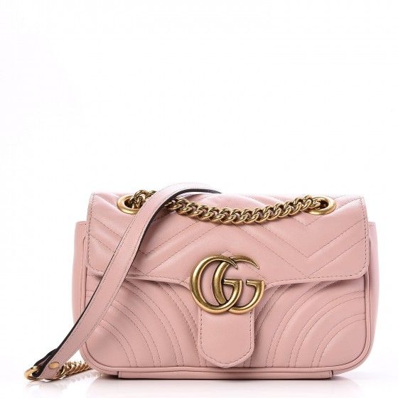 Gucci GG Marmont Shoulder Bag Matelasse Mini Light Pink | StockX