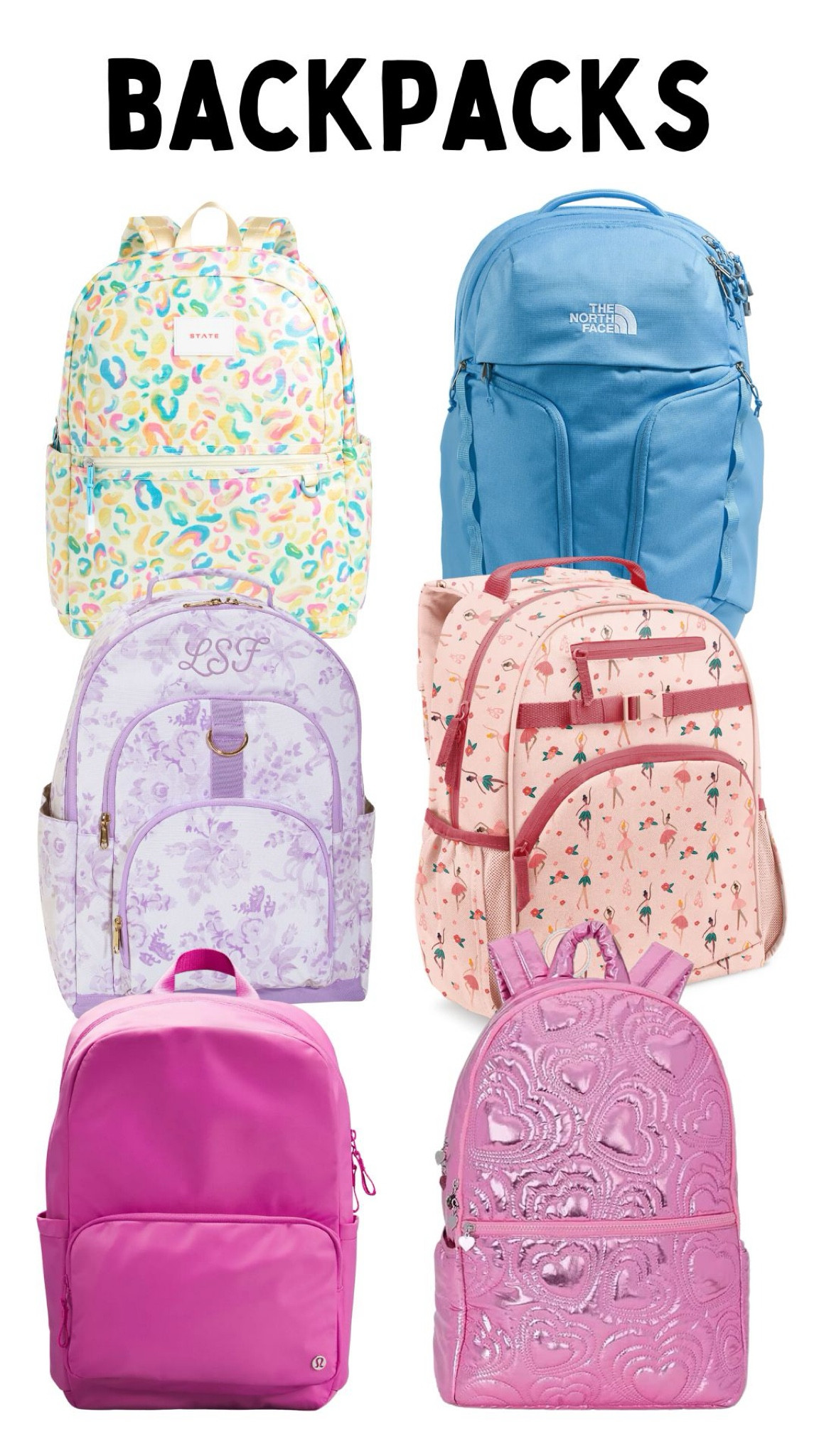 Cute backpack finds!

#simplemodern #state #lulu #nordstrom #northface #dance #potterybarn #loveshackfancy 

#LTKitbag #LTKkids #LTKstyletip