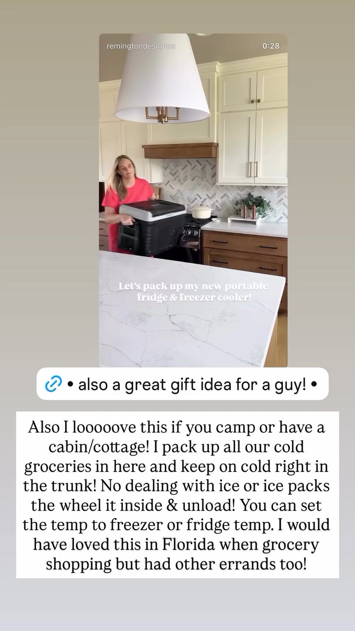 Also I looooove this if you camp or have a cabin/cottage! I pack up all our cold groceries in here and keep on cold right in the trunk! No dealing with ice or ice packs the wheel it inside & unload! You can set the temp to freezer or fridge temp. I would have loved this in Florida when grocery shopping but had other errands too!