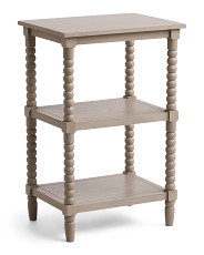 Three Tier Accent Shelf With Knobby Legs | TJ Maxx