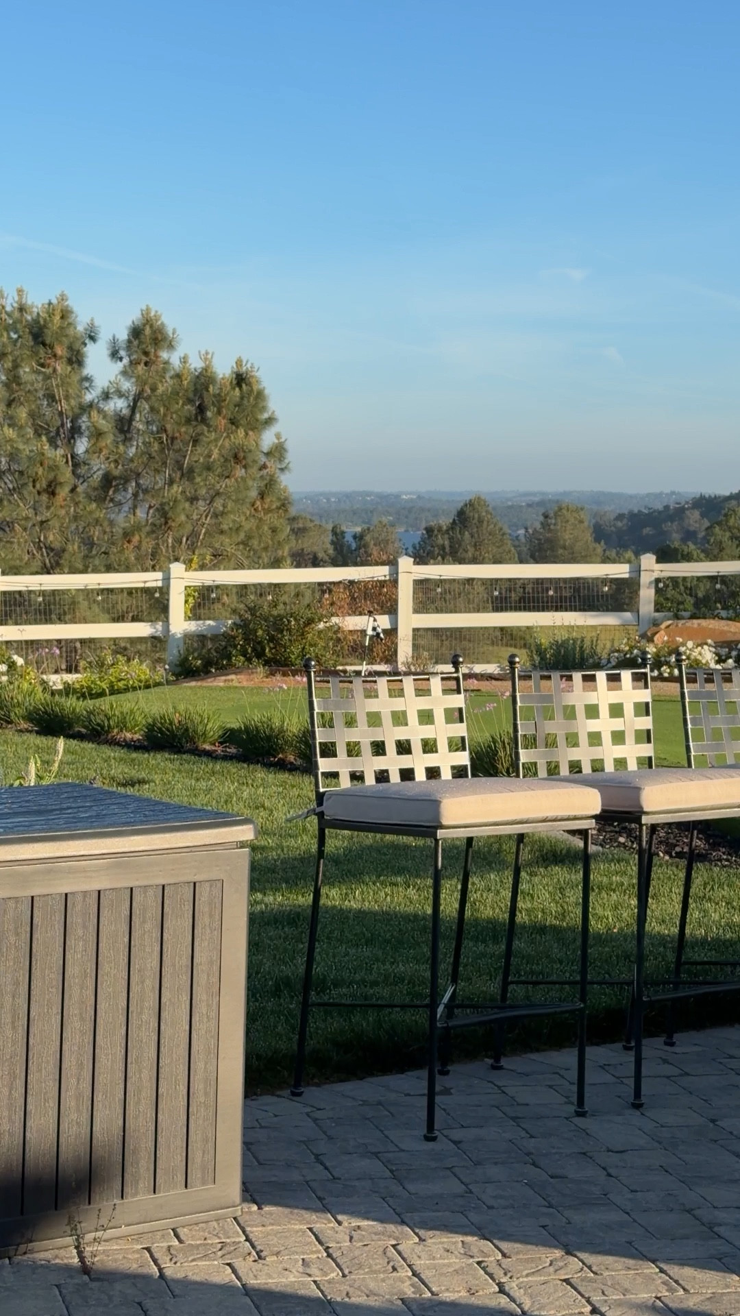 Starting to get our yard ready for the season!  Cushions are going on our new bar stools!  Love how iron holds up and these Sunbrella cushions can be hosed right off!

#LTKHome