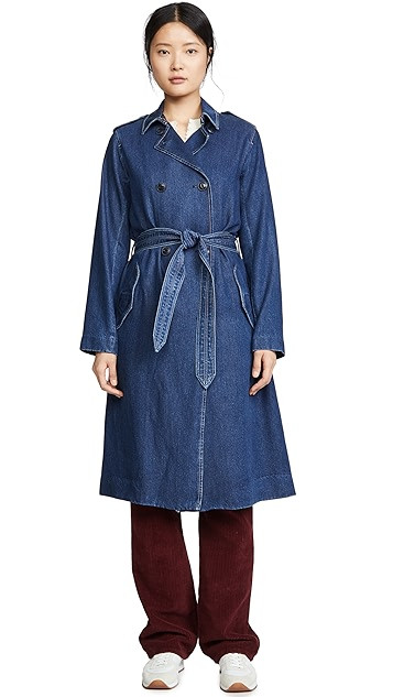 Tailored Denim Trench Coat | Shopbop