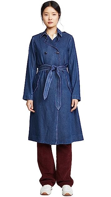 Tailored Denim Trench Coat | Shopbop