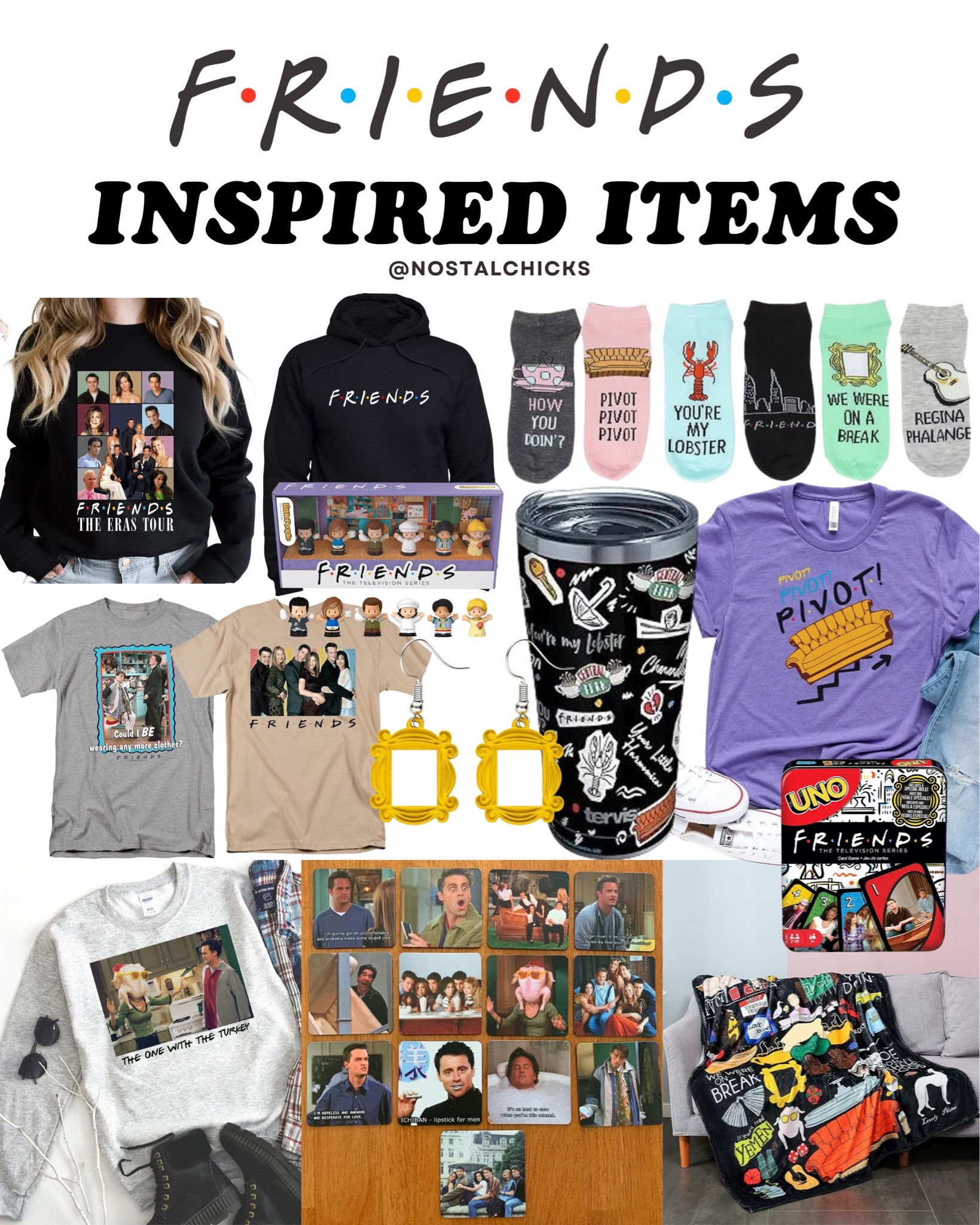 Friends inspired fits ❤️

#friends #friendstv #gift #giftguide #nostalgia #nosgalgic