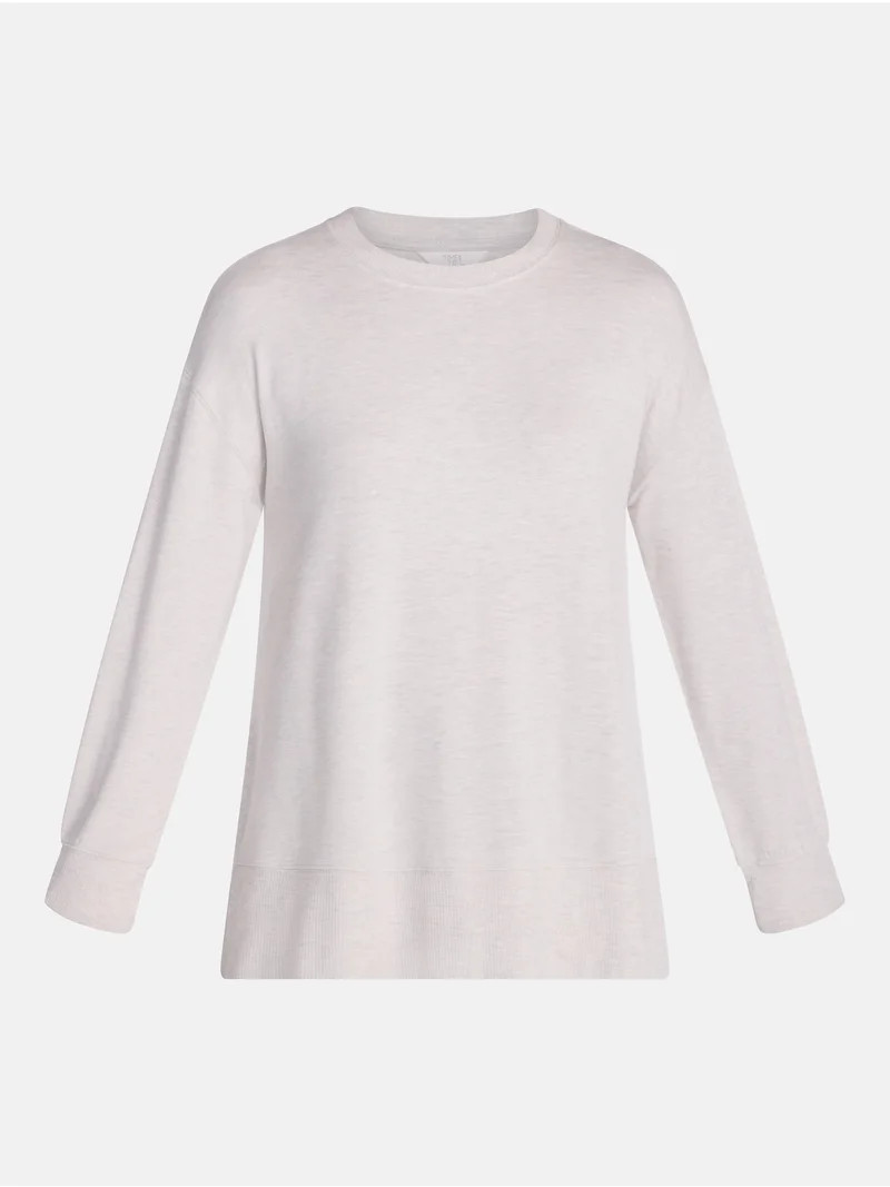 Time and Tru Women's and Women's Plus French Terry Tunic Sweatshirt, Sizes XS-XXXL | Walmart (US)